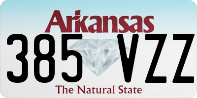 AR license plate 385VZZ