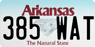 AR license plate 385WAT