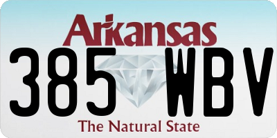 AR license plate 385WBV