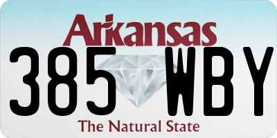 AR license plate 385WBY