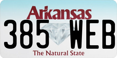 AR license plate 385WEB