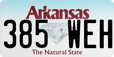 AR license plate 385WEH