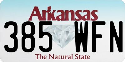AR license plate 385WFN