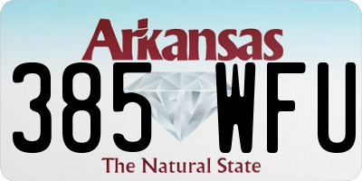 AR license plate 385WFU