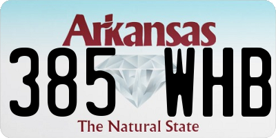 AR license plate 385WHB