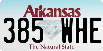 AR license plate 385WHE