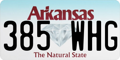 AR license plate 385WHG