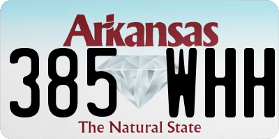 AR license plate 385WHH