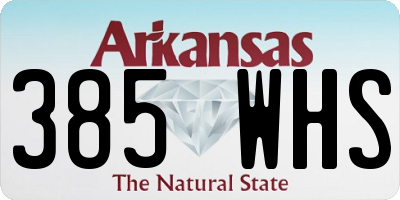 AR license plate 385WHS