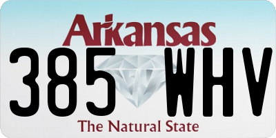 AR license plate 385WHV