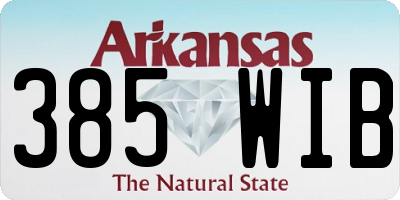 AR license plate 385WIB