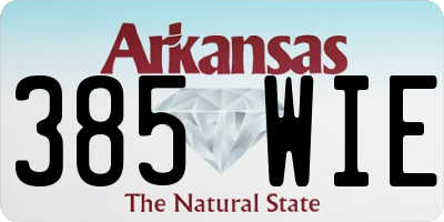 AR license plate 385WIE