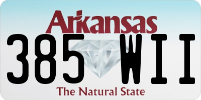 AR license plate 385WII