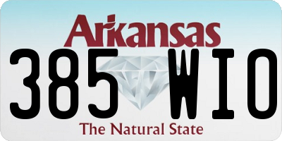 AR license plate 385WIO
