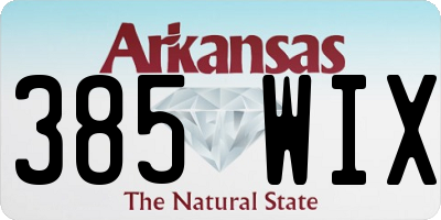 AR license plate 385WIX