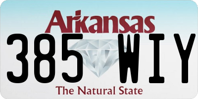 AR license plate 385WIY