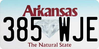 AR license plate 385WJE
