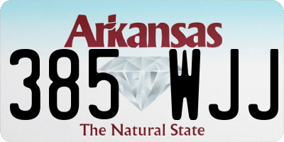 AR license plate 385WJJ