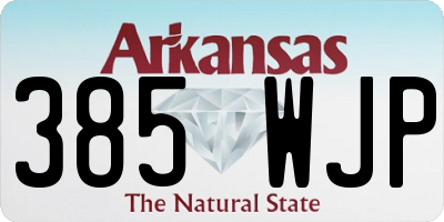 AR license plate 385WJP