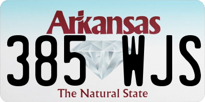 AR license plate 385WJS