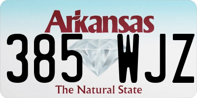 AR license plate 385WJZ