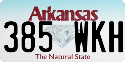 AR license plate 385WKH