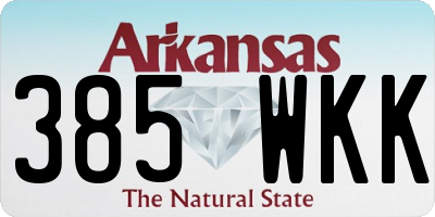 AR license plate 385WKK
