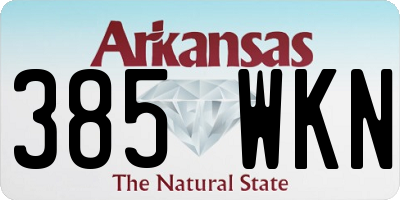 AR license plate 385WKN