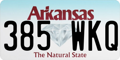 AR license plate 385WKQ