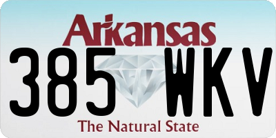 AR license plate 385WKV