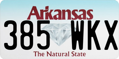 AR license plate 385WKX