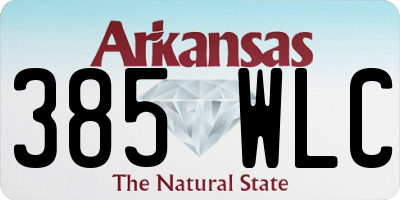 AR license plate 385WLC
