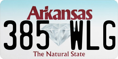 AR license plate 385WLG