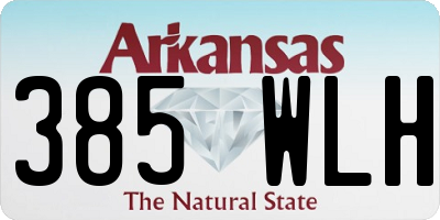 AR license plate 385WLH