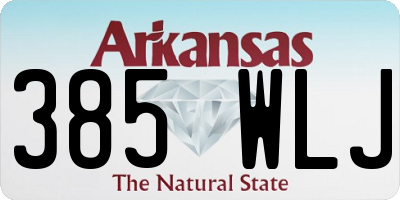 AR license plate 385WLJ