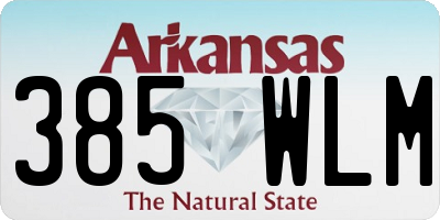 AR license plate 385WLM