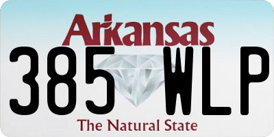 AR license plate 385WLP