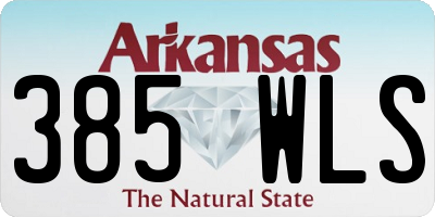 AR license plate 385WLS