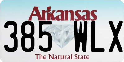 AR license plate 385WLX