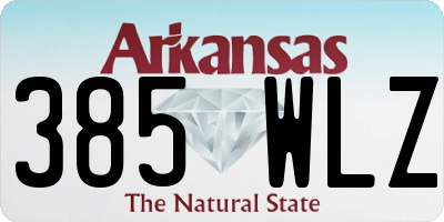 AR license plate 385WLZ