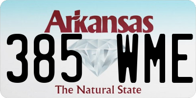 AR license plate 385WME