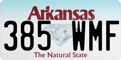 AR license plate 385WMF