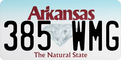 AR license plate 385WMG