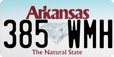 AR license plate 385WMH