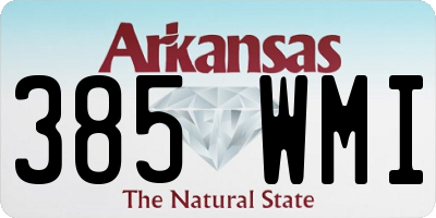 AR license plate 385WMI