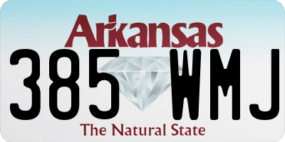 AR license plate 385WMJ