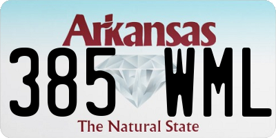 AR license plate 385WML