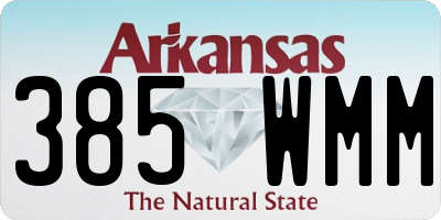 AR license plate 385WMM