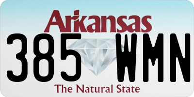 AR license plate 385WMN