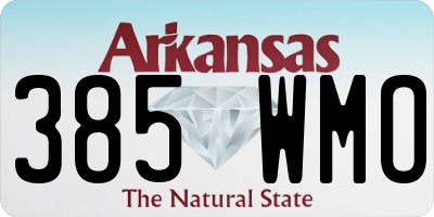 AR license plate 385WMO